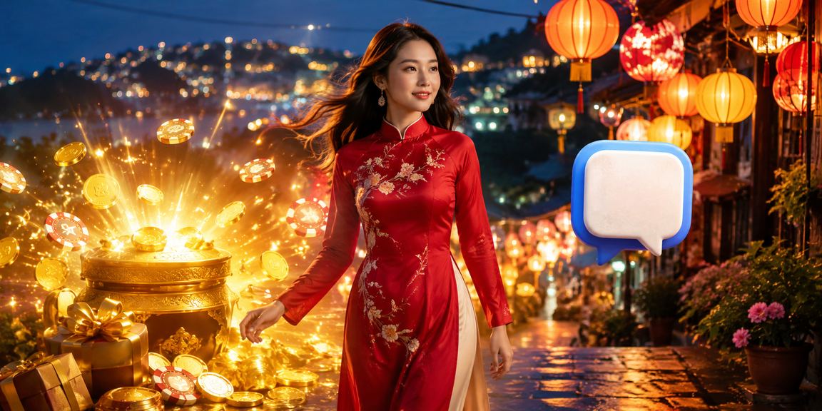 Người chơi VIP tận hưởng ưu đãi đặc biệt tại Đà Lạt với trang phục áo dài truyền thống